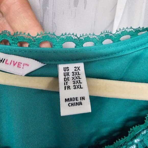 COPY - Isaac Mizrahi Live Green Lace Crochet Sleeveless Floral Boho Shift Dress… - Picture 10 of 13